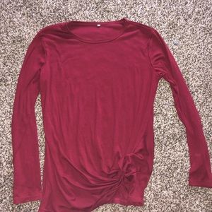 Red long sleeve shirt